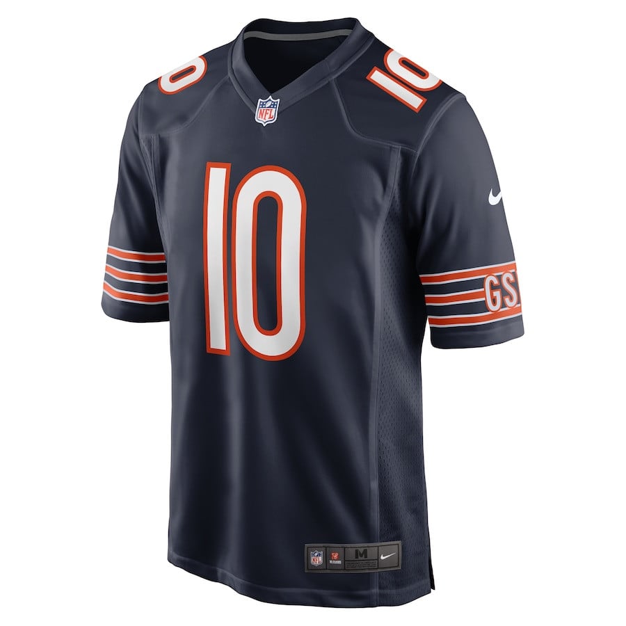 Trace McSorley 10 Chicago Bears Team Game Jersey – Navy JS8707
