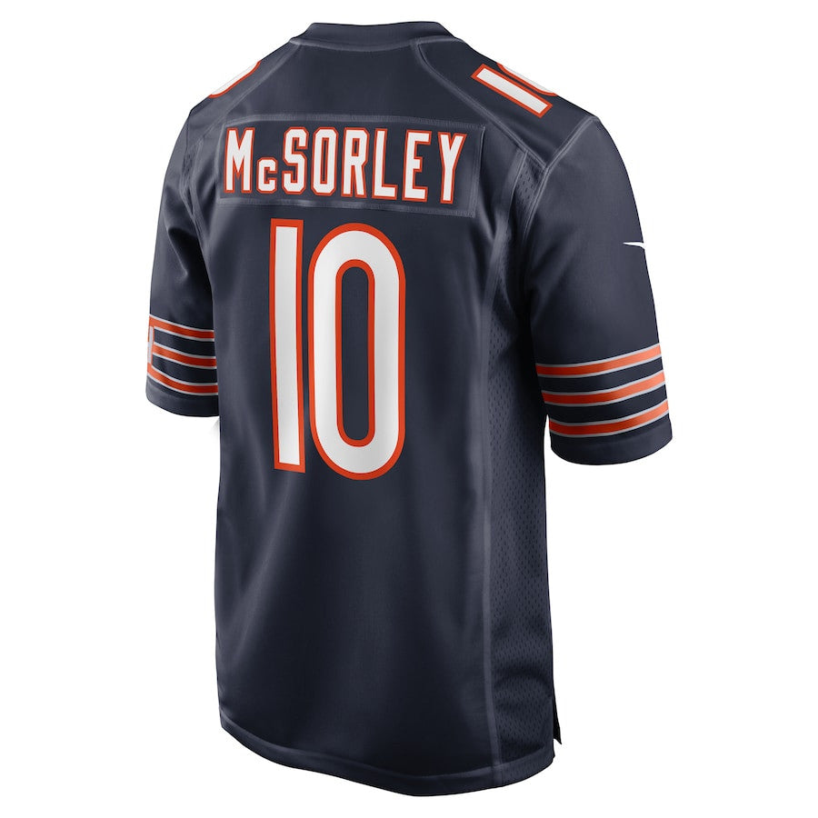 Trace McSorley 10 Chicago Bears Team Game Jersey – Navy JS8707