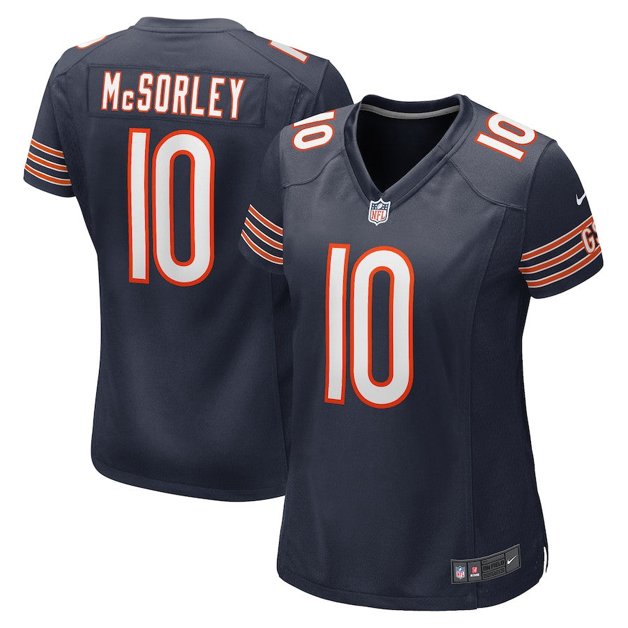 Trace McSorley 10 Chicago Bears Team Game Jersey – Navy JS4026