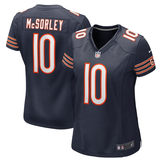 Trace McSorley 10 Chicago Bears Team Game Jersey – Navy JS4026