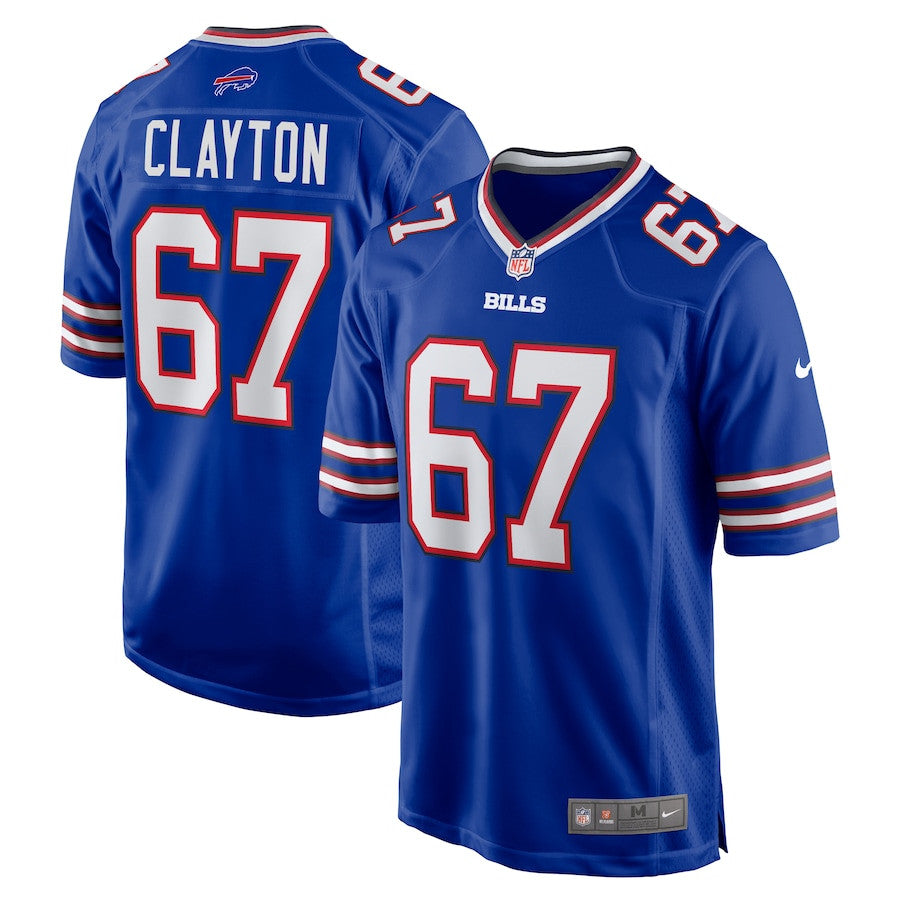 Travis Clayton 67 Buffalo Bills Game Jersey – Royal JS5472