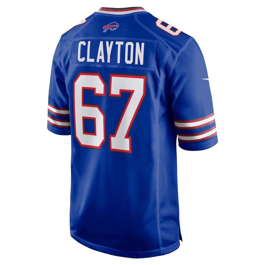 Travis Clayton 67 Buffalo Bills Game Jersey – Royal JS5472