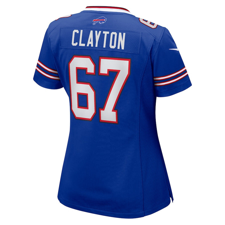 Travis Clayton 67 Buffalo Bills Game Jersey – Royal JS1466