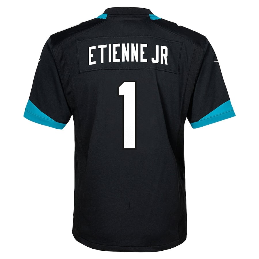 Travis Etienne 1 Jacksonville Jaguars Alternate Player Game Jersey – Black JS1508