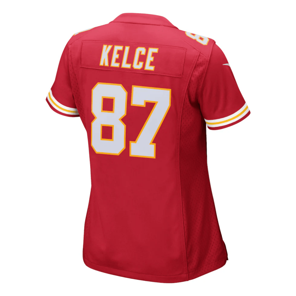 Travis Kelce 87 Kansas City Chiefs 2025 Pro Bowl Patch Game Jersey – Red JS7360