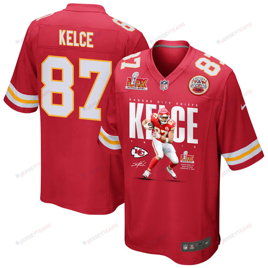 Travis Kelce 87 Kansas City Chiefs From Sea To Shining Kelce Game Jersey – Red JS6926