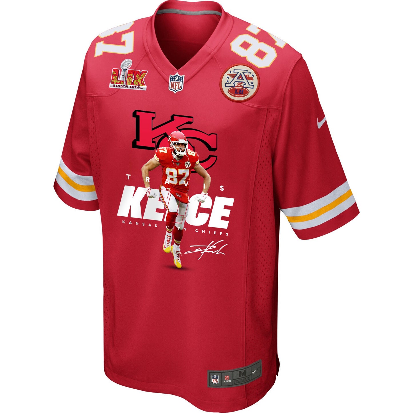 Travis Kelce 87 Kansas City Chiefs Kelce's Kingdom Game Jersey – Red JS7752