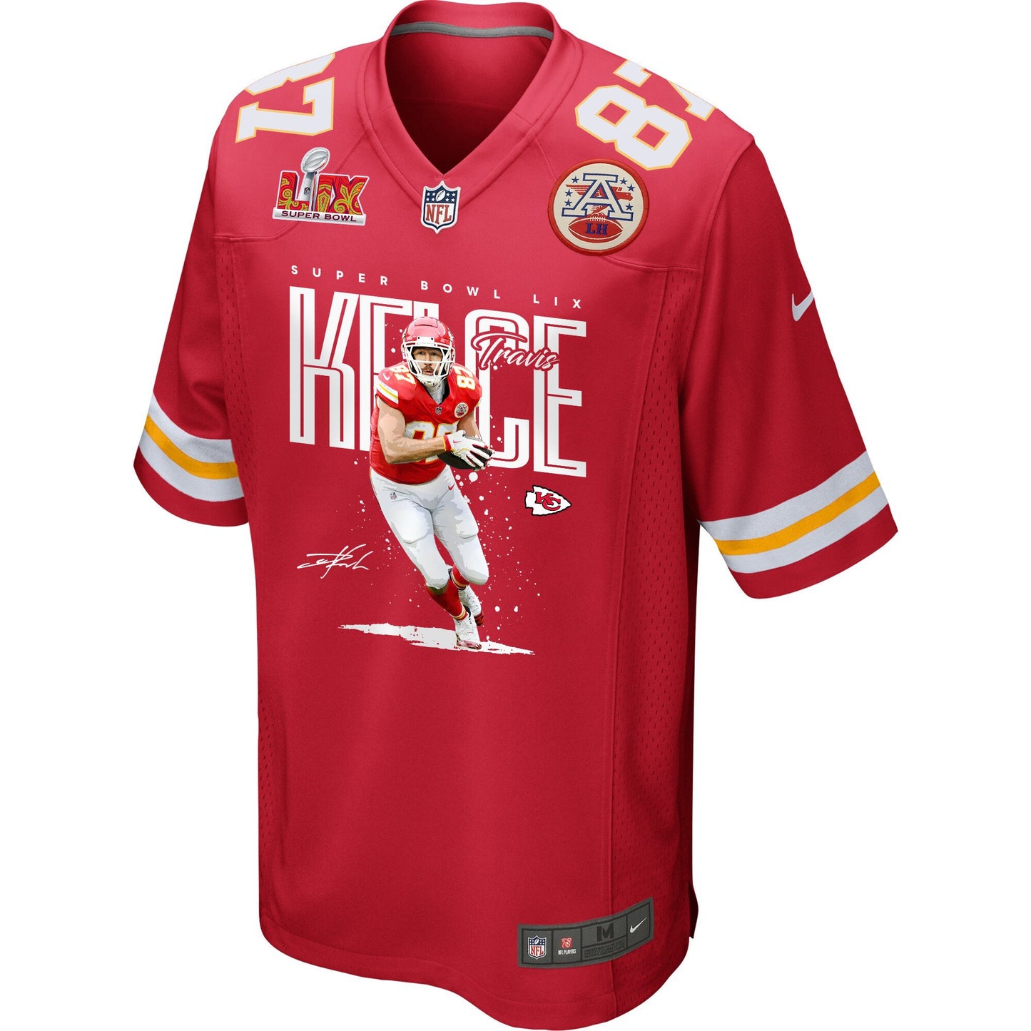 Travis Kelce 87 Kansas City Chiefs New Heights Knights Game Jersey – Red JS6926