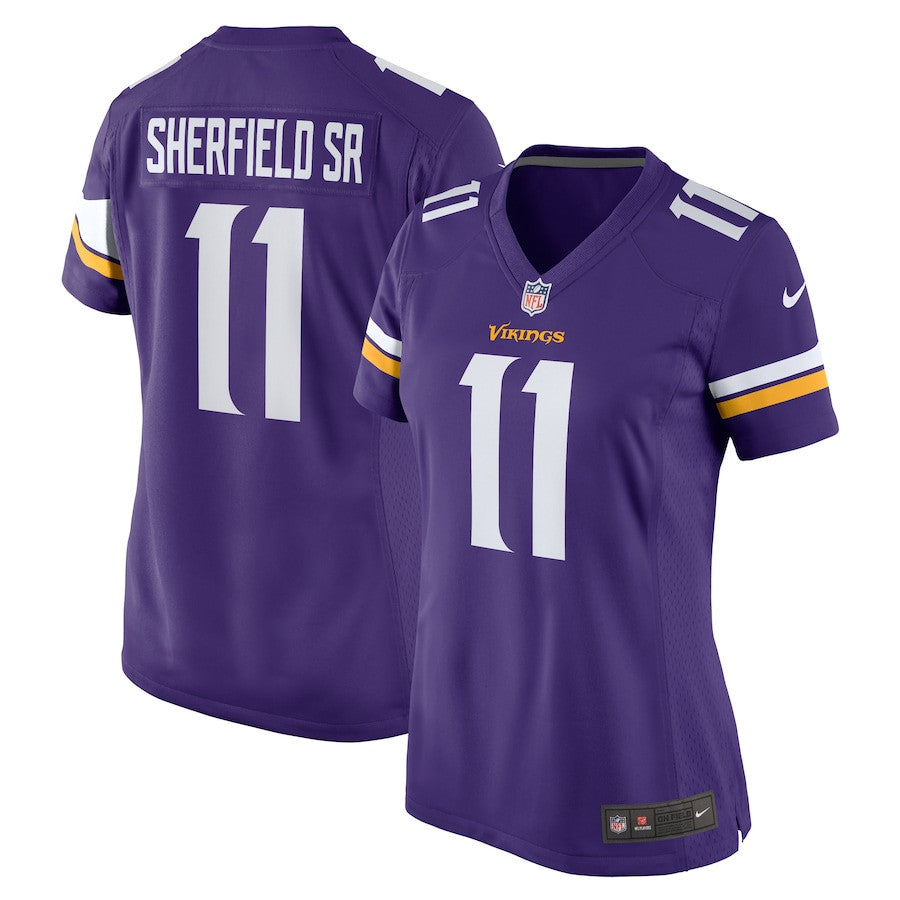 Trent Sherfield Sr. 11 Minnesota Vikings Game Jersey – Purple JS2866
