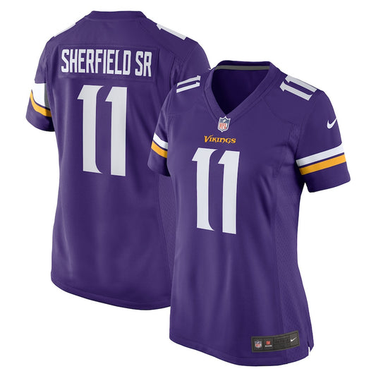 Trent Sherfield Sr. 11 Minnesota Vikings Game Jersey – Purple JS2866
