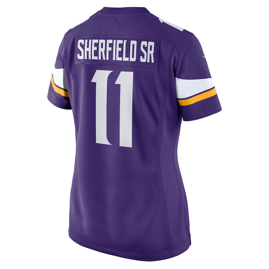 Trent Sherfield Sr. 11 Minnesota Vikings Game Jersey – Purple JS2866