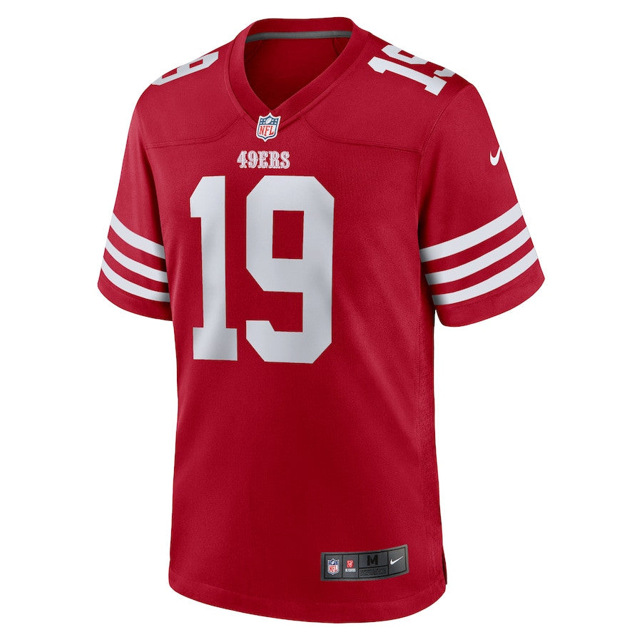 Trent Taylor 19 San Francisco 49ers Team Game Jersey – Scarlet JS1409