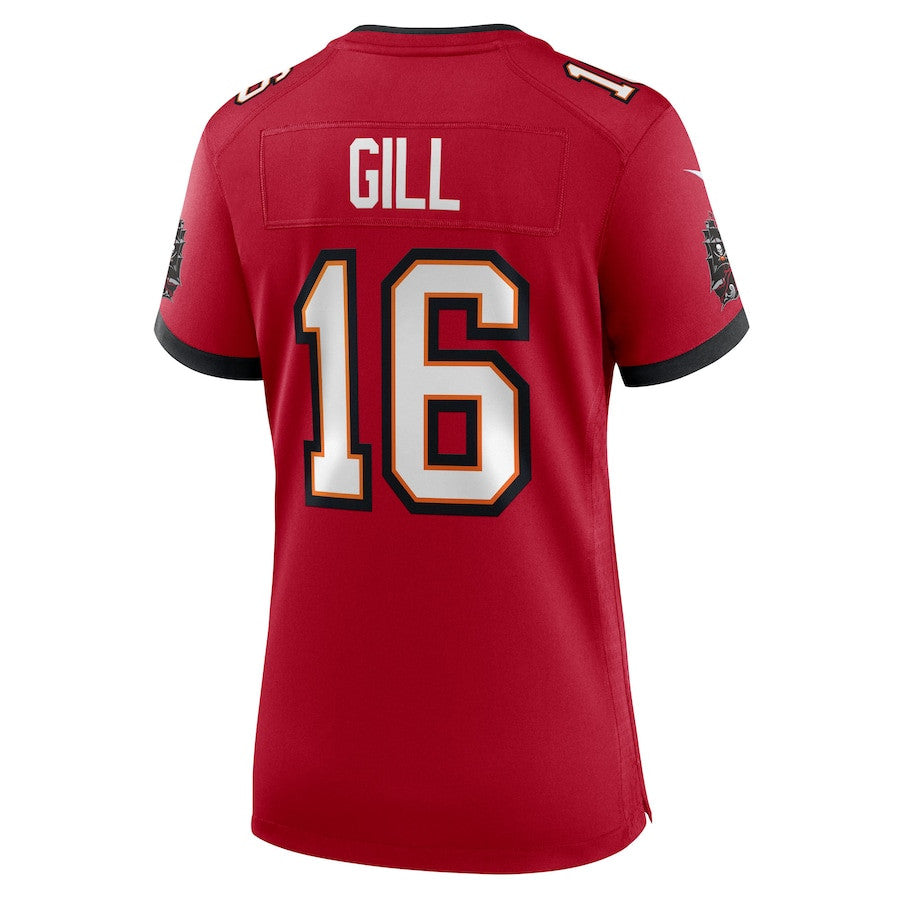 Trenton Gill 16 Tampa Bay Buccaneers Team Game Jersey – Red JS5353