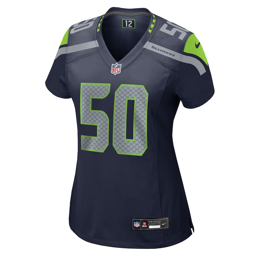 Trevis Gipson 50 Seattle Seahawks Team Game Jersey – College Navy JS8032