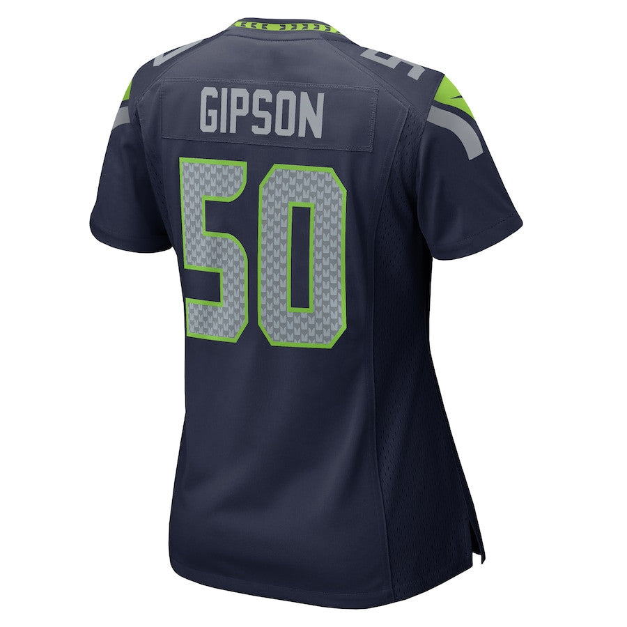 Trevis Gipson 50 Seattle Seahawks Team Game Jersey – College Navy JS8032