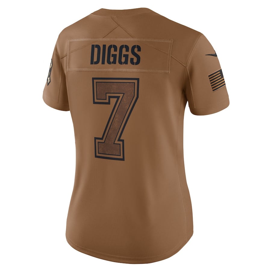 Trevon Diggs 7 Dallas Cowboys 2023 Salute To Service Limited Jersey – Brown JS2205