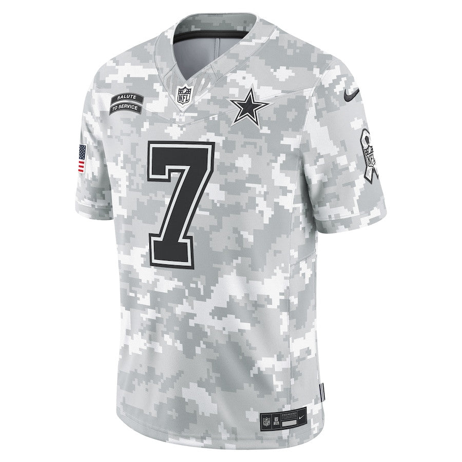 Trevon Diggs 7 Dallas Cowboys 2024 Salute to Service Limited Jersey – Arctic Camo JS5937