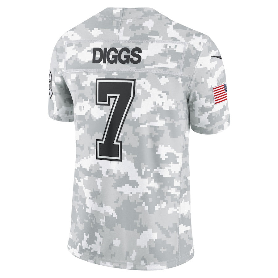 Trevon Diggs 7 Dallas Cowboys 2024 Salute to Service Limited Jersey – Arctic Camo JS5937
