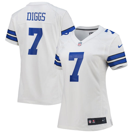 Trevon Diggs 7 Dallas Cowboys Game Jersey – White JS2372