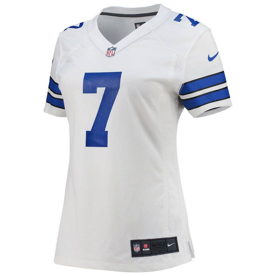 Trevon Diggs 7 Dallas Cowboys Game Jersey – White JS2372