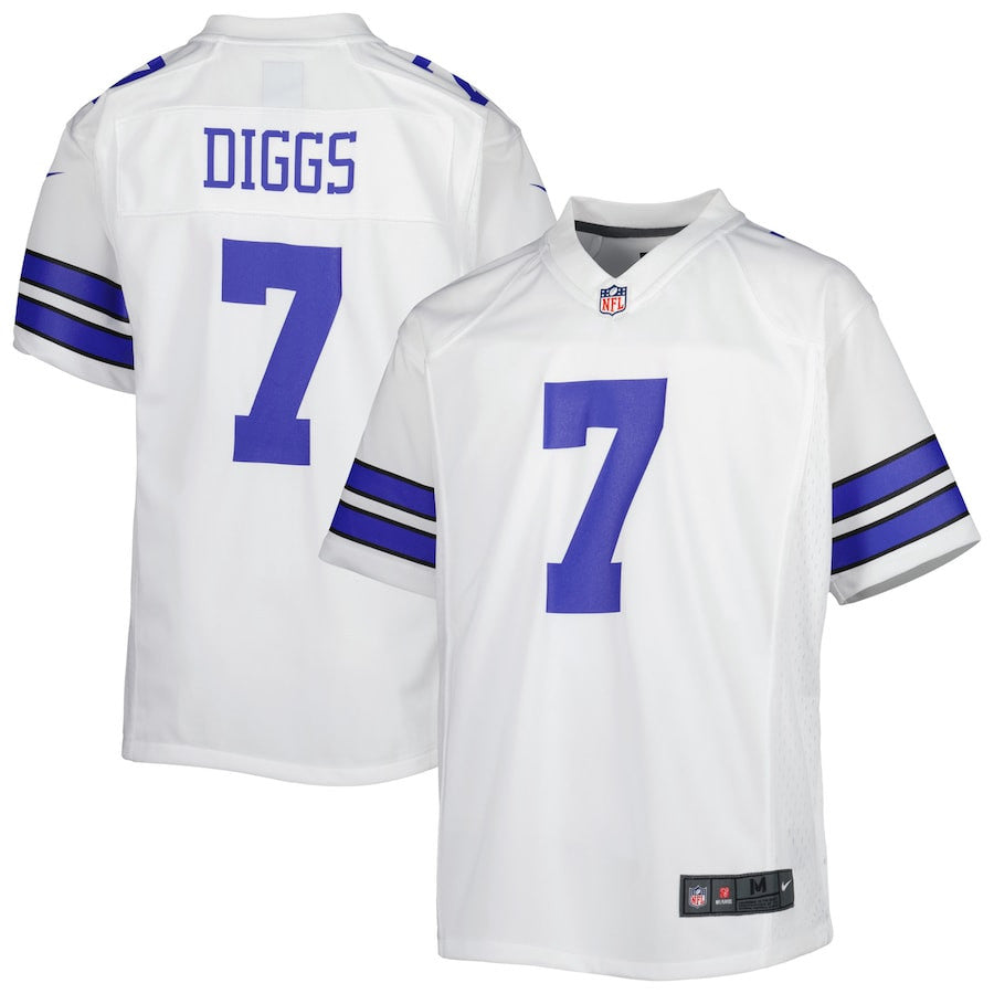 Trevon Diggs 7 Dallas Cowboys Game Jersey – White JS9709