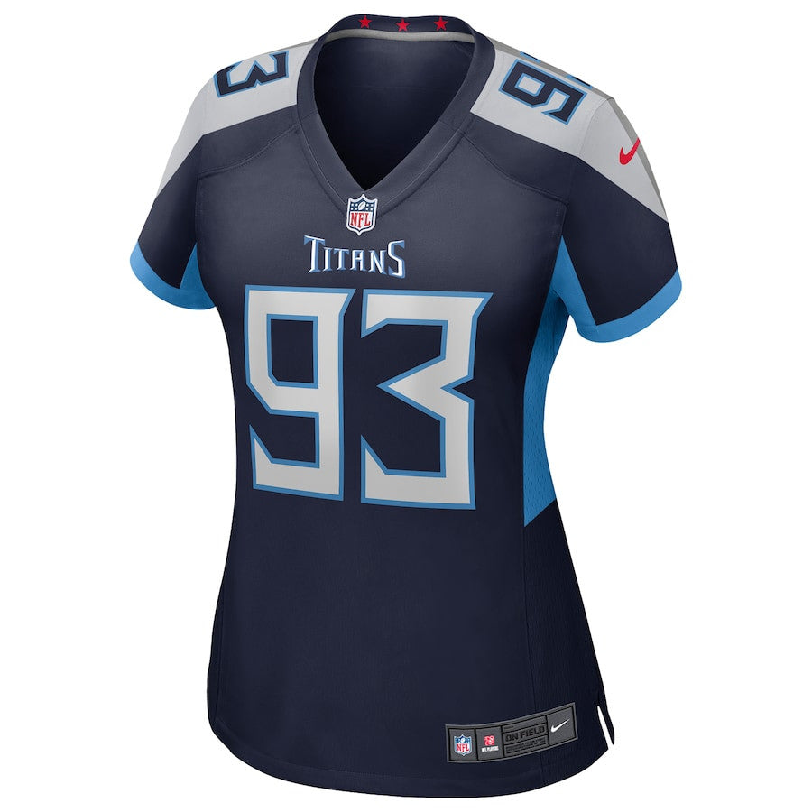 T'Vondre Sweat 93 Tennessee Titans Team Game Jersey – Navy JS9820
