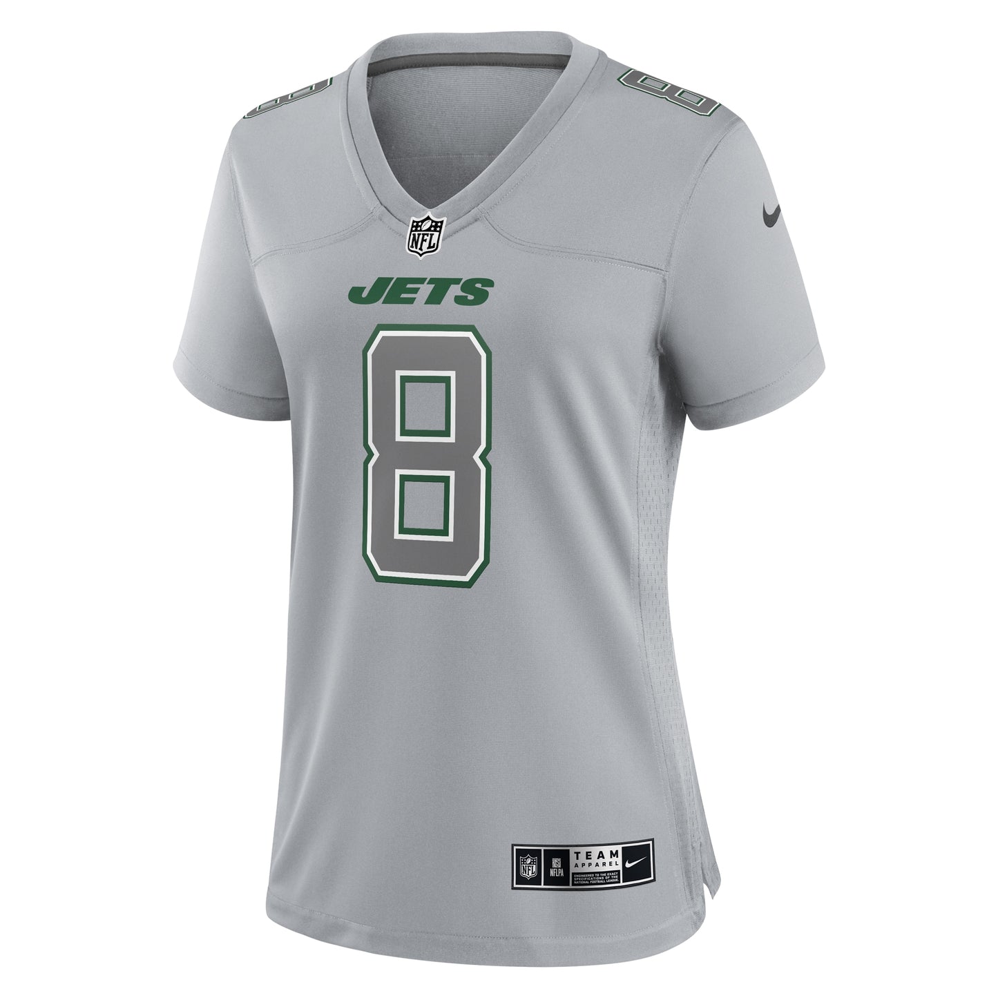 New York Jets Aaron Rodgers Heather Gray Atmosphere Fashion Game Jersey JS6709
