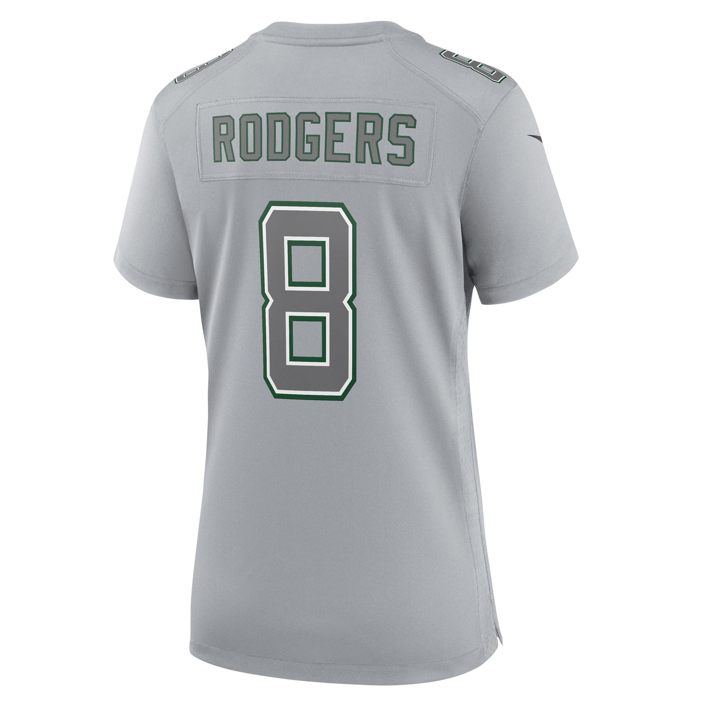 New York Jets Aaron Rodgers Heather Gray Atmosphere Fashion Game Jersey JS6709