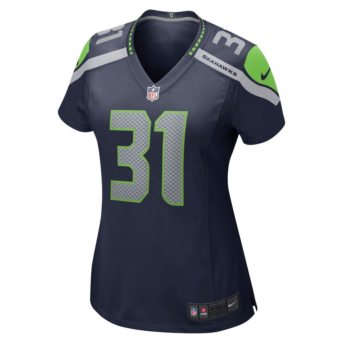 Seattle Seahawks Kam Chancellor College Navy Retired Player Game Jersey JS6750