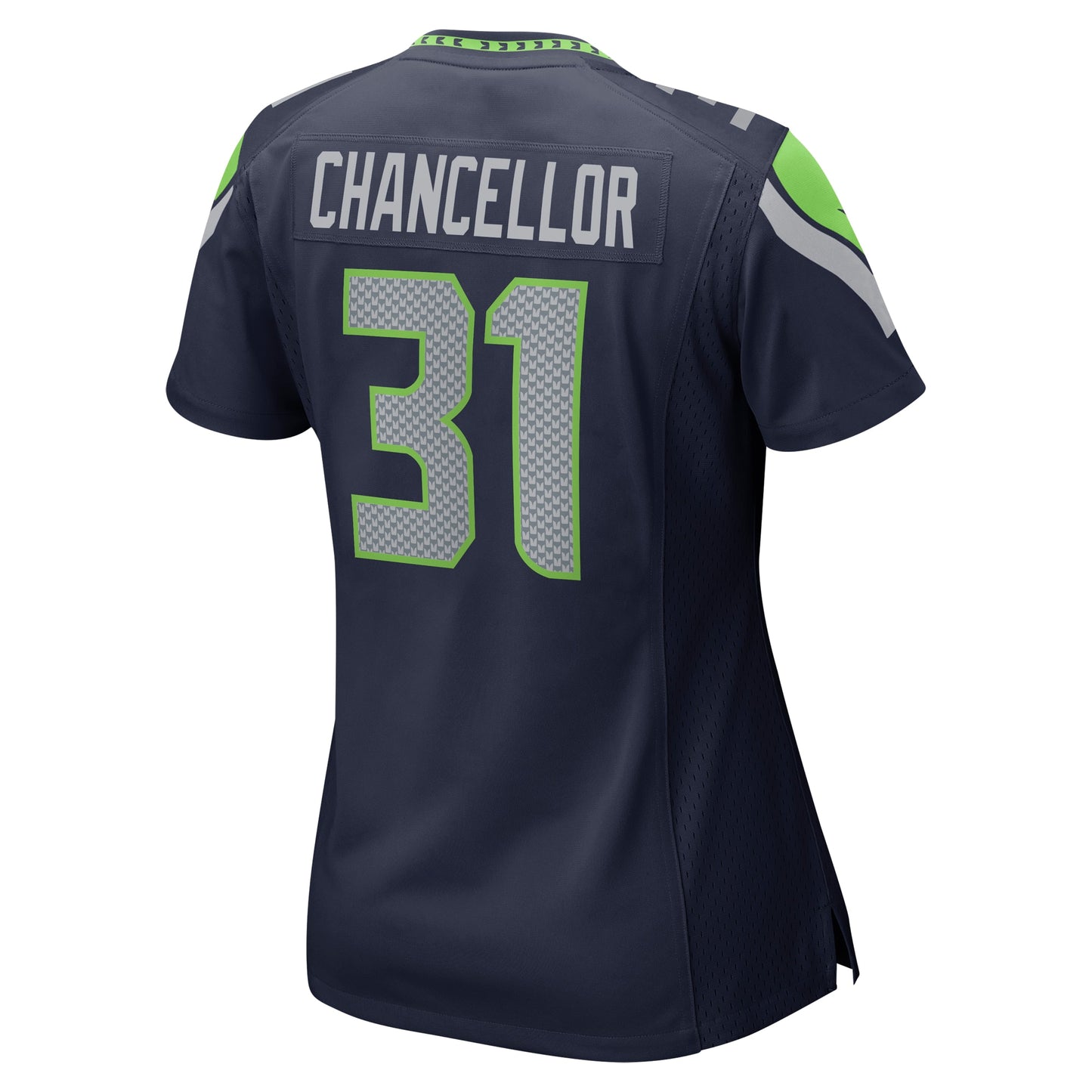 Seattle Seahawks Kam Chancellor College Navy Retired Player Game Jersey JS6750
