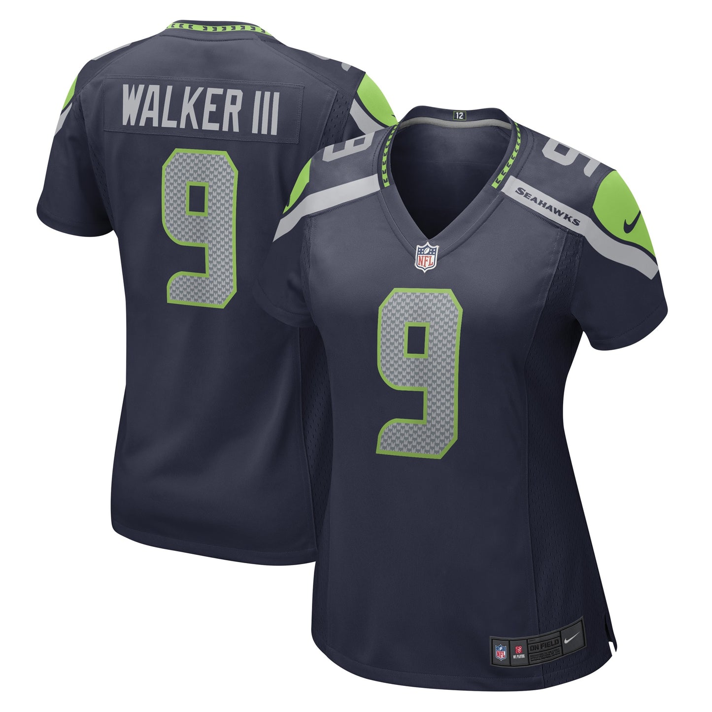 Seattle Seahawks Kenneth Walker III Navy Player Jersey JS4185