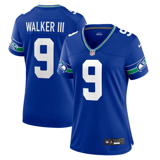 Seattle Seahawks Kenneth Walker III Royal Player Jersey JS1621