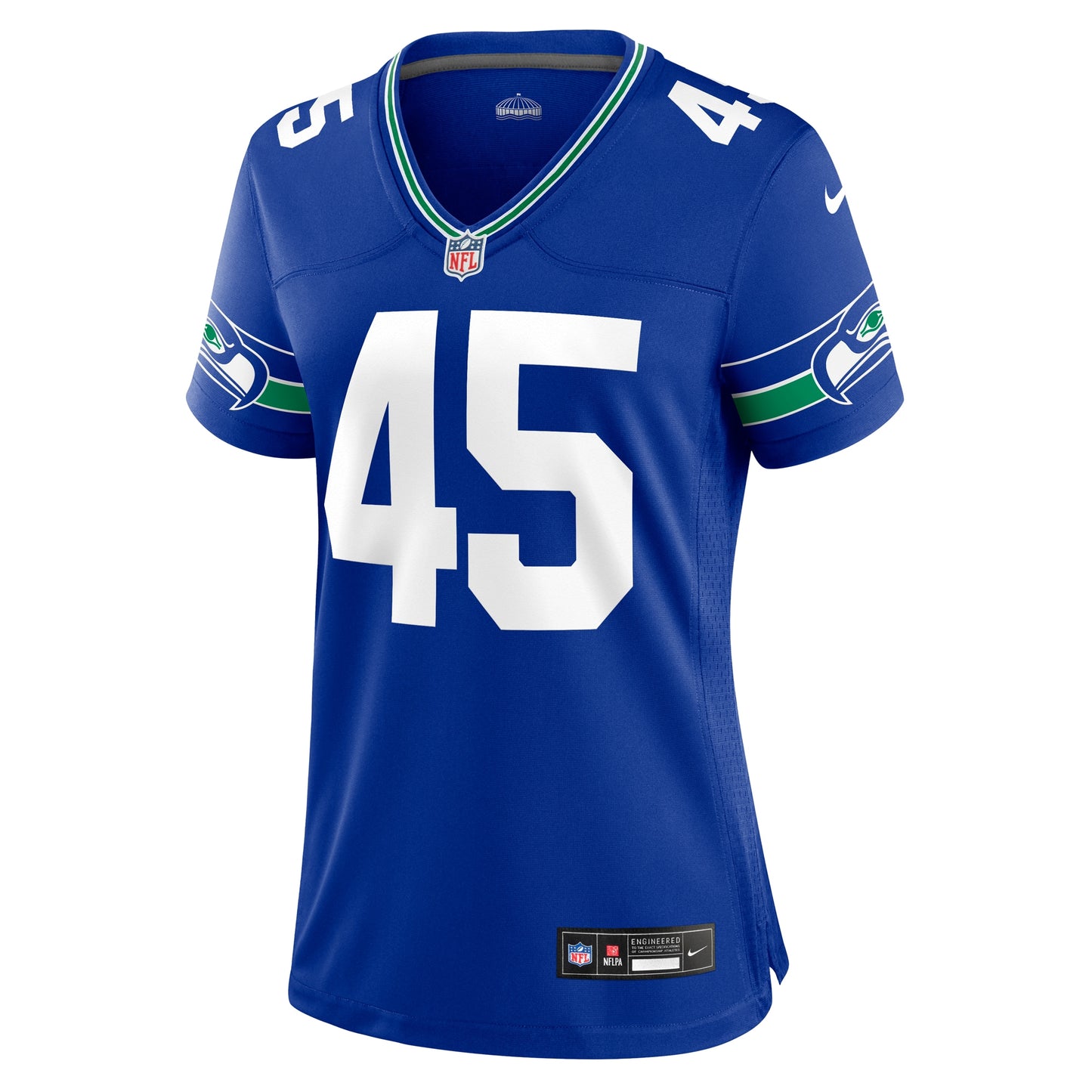 Seattle Seahawks Kenny Easley Royal Throwback Retired Player Game Jersey JS9052