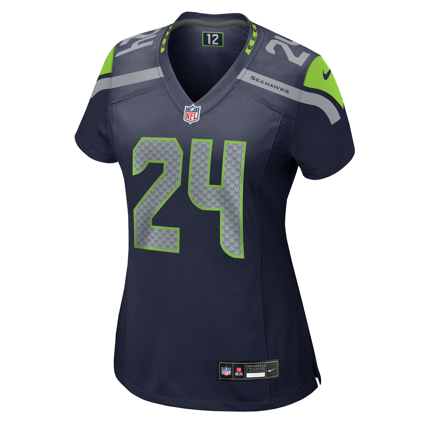 Seattle Seahawks K'Von Wallace College Navy Game Jersey JS5409