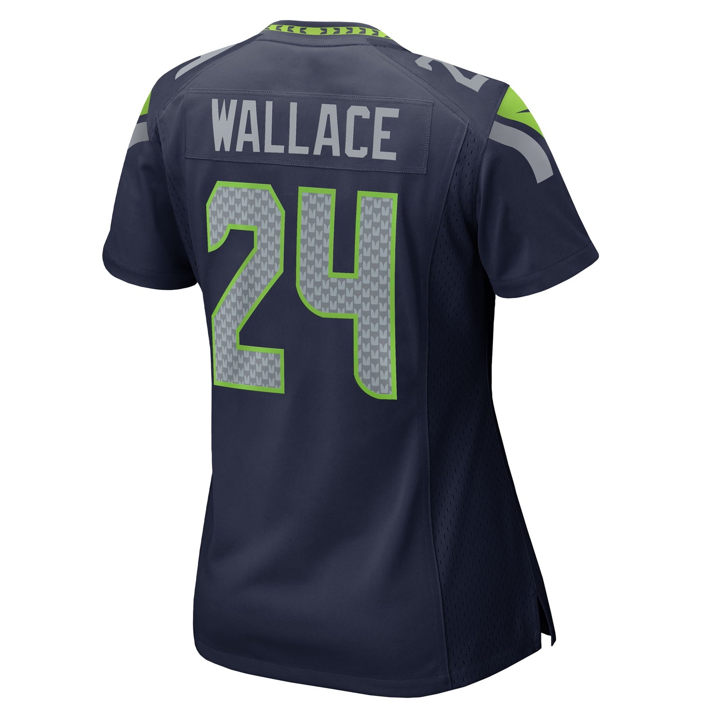 Seattle Seahawks K'Von Wallace College Navy Team Game Jersey JS9164