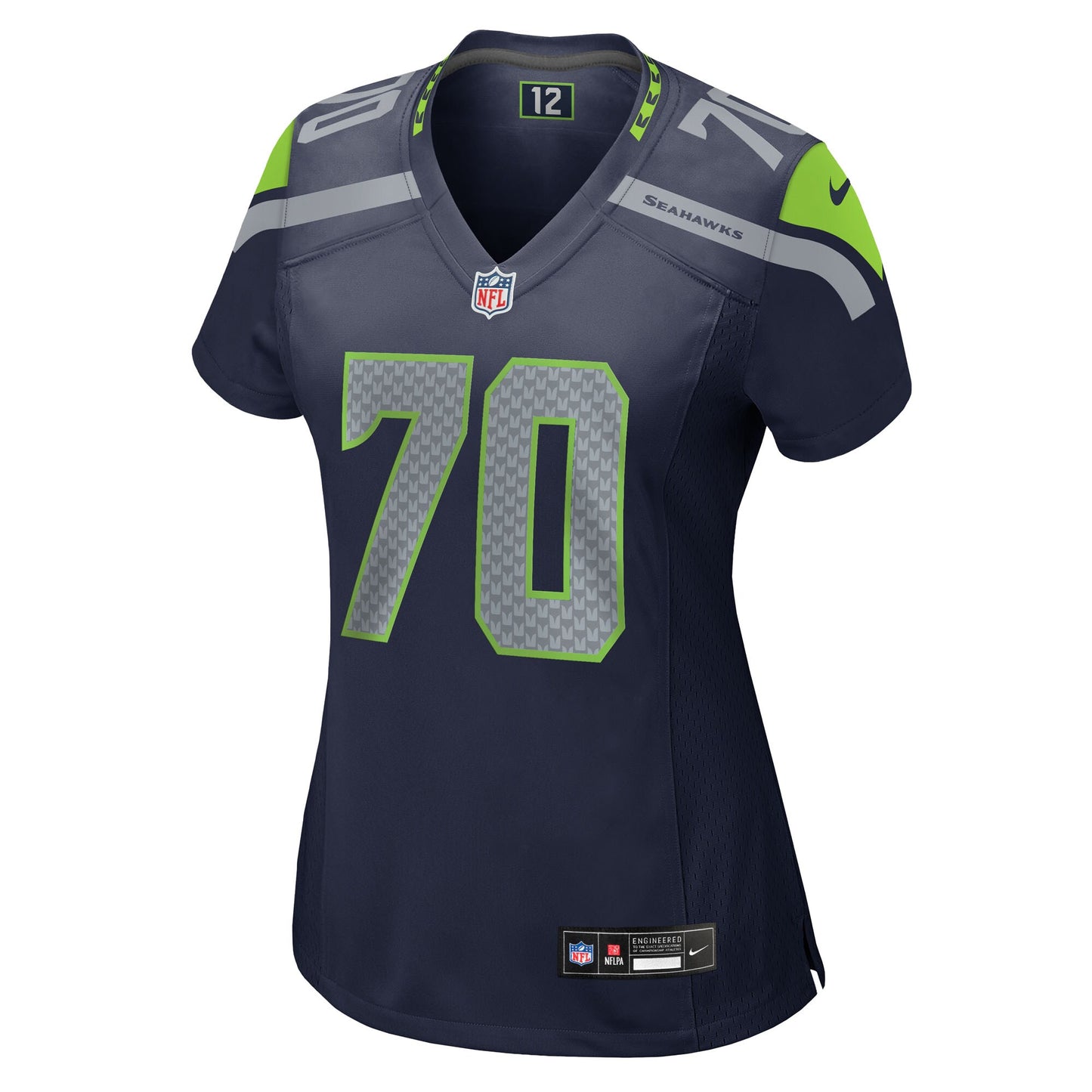 Seattle Seahawks Laken Tomlinson College Navy Team Game Jersey JS2677