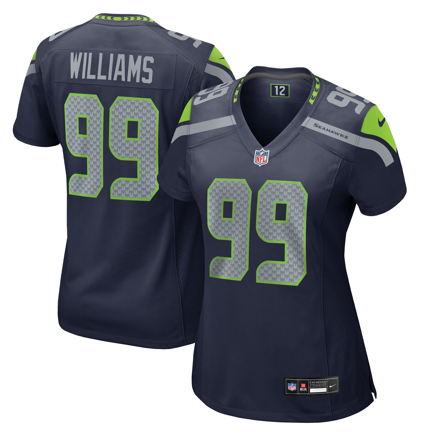 Seattle Seahawks Leonard Williams College Navy Game Jersey JS9960