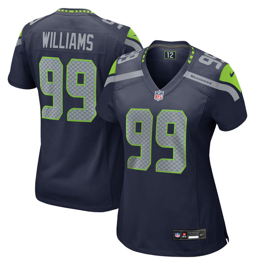 Seattle Seahawks Leonard Williams College Navy Game Jersey JS9960