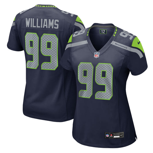 Seattle Seahawks Leonard Williams College Navy Team Game Jersey JS7328