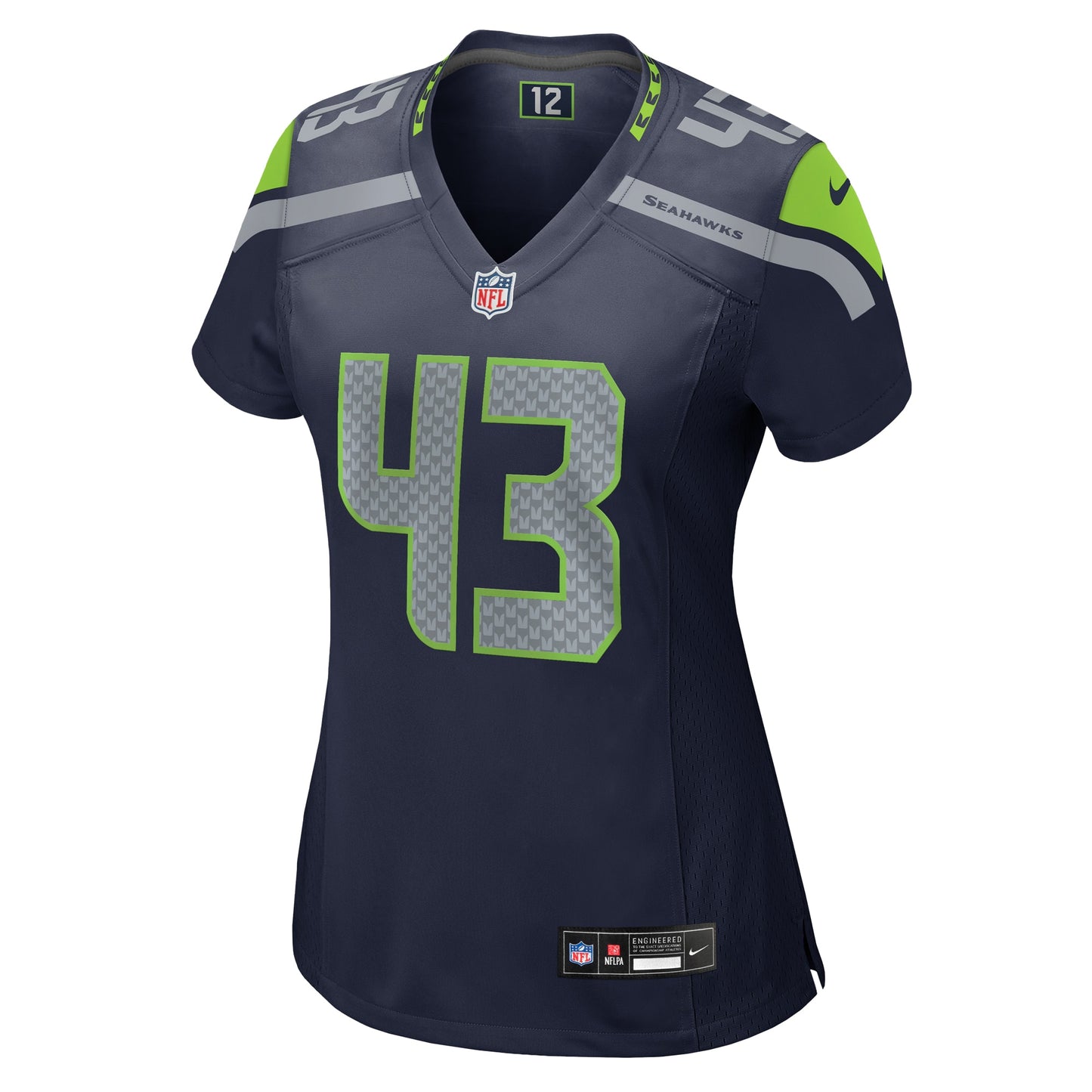 Seattle Seahawks Levi Bell College Navy Team Game Jersey JS1238