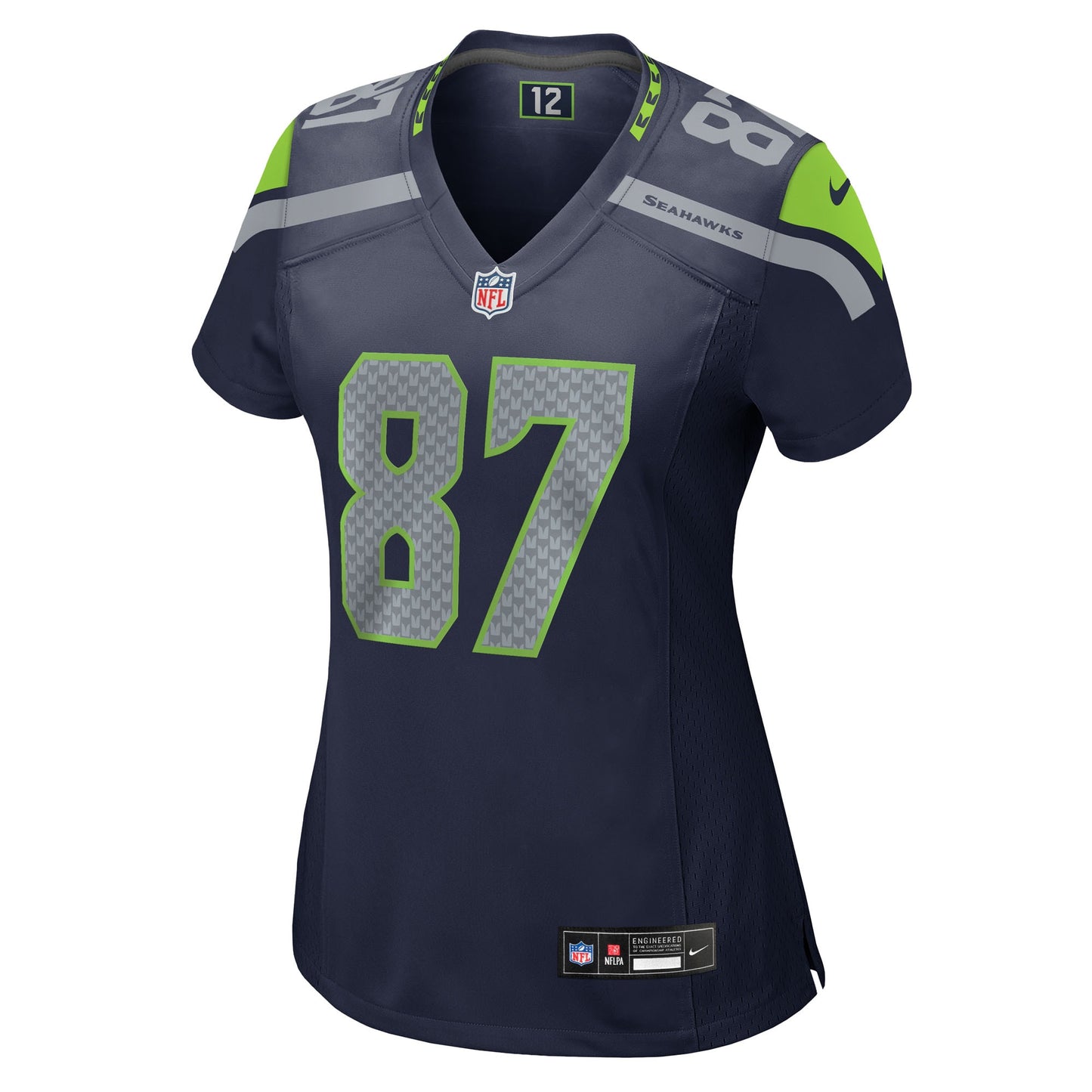 Seattle Seahawks Noah Fant College Navy Team Game Jersey JS8215
