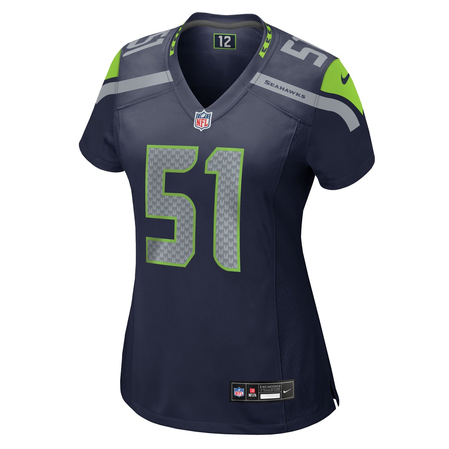 Seattle Seahawks Olu Oluwatimi College Navy Team Game Jersey JS9699