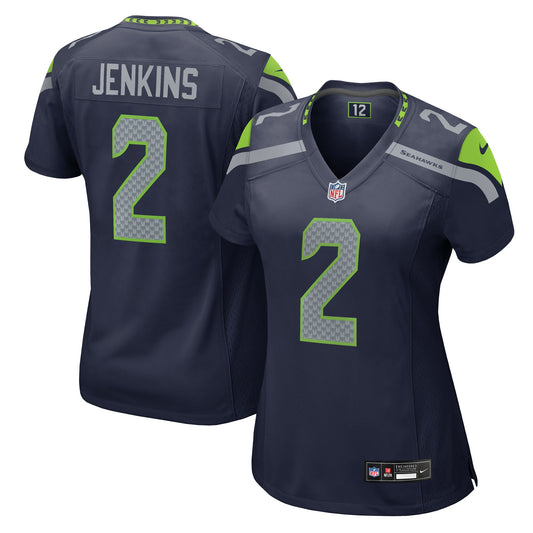 Seattle Seahawks Rayshawn Jenkins College Navy Game Jersey JS5310