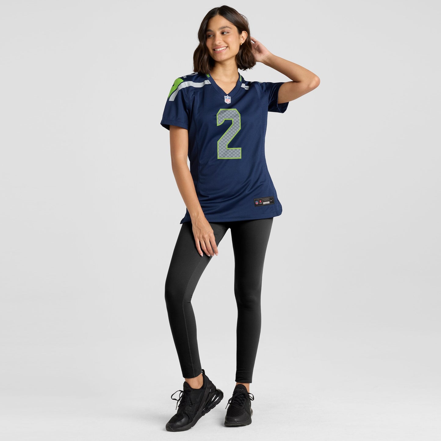 Seattle Seahawks Rayshawn Jenkins College Navy Game Jersey JS5310