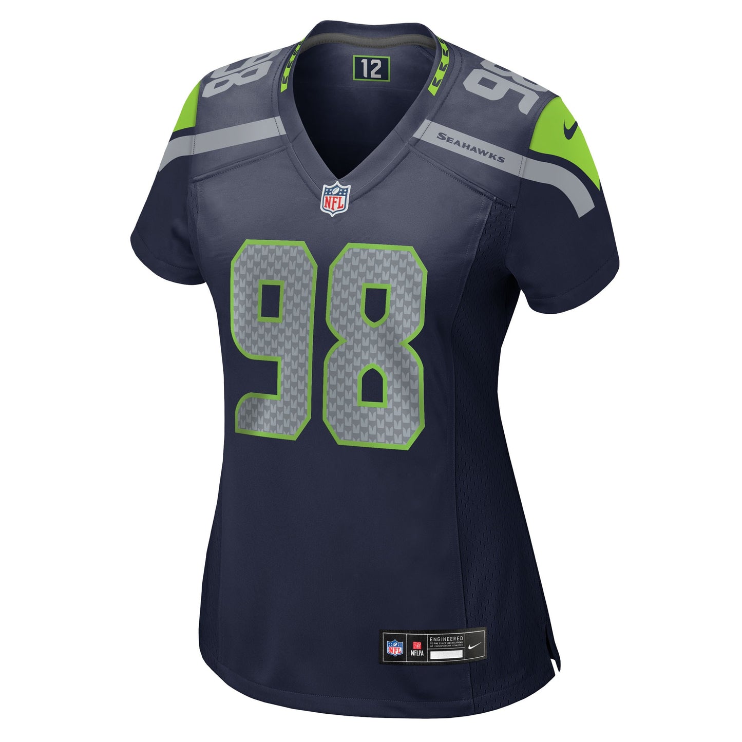 Seattle Seahawks Roy Robertson-Harris College Navy Team Game Jersey JS7306
