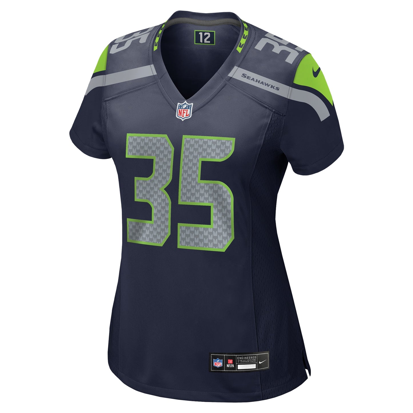 Seattle Seahawks Ryan Cooper Jr. College Navy Team Game Jersey JS6282