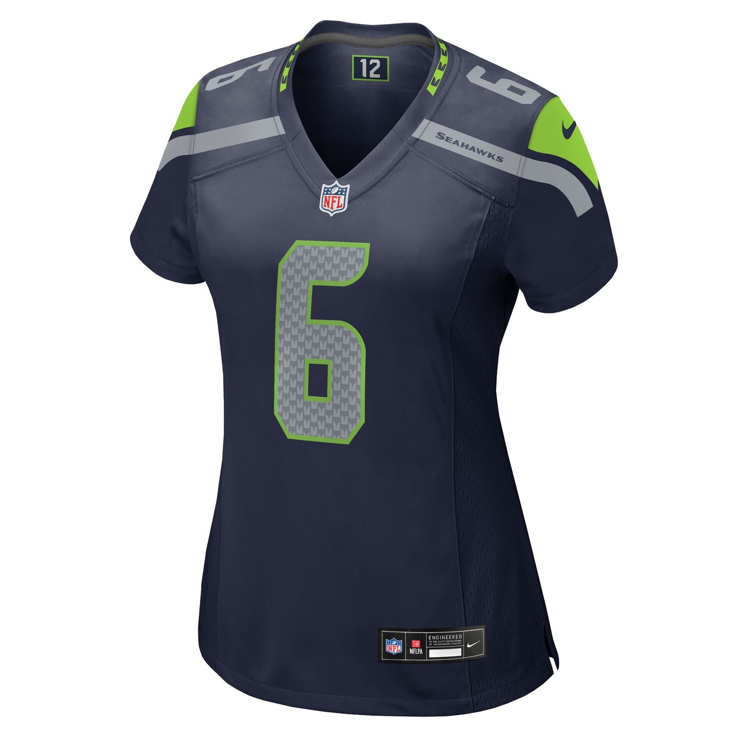 Seattle Seahawks Sam Howell College Navy Team Game Jersey JS7461