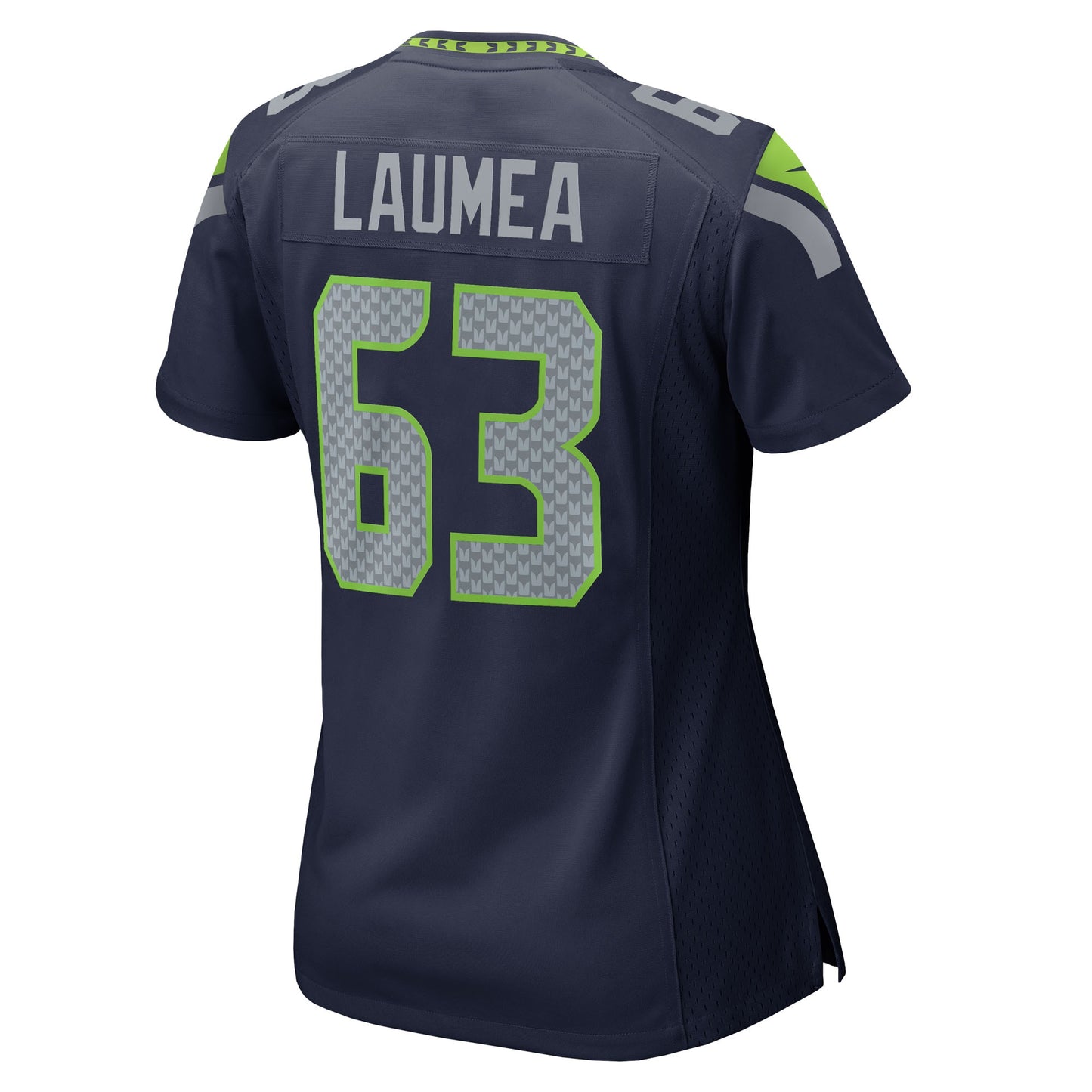 Seattle Seahawks Sataoa Laumea College Navy Team Game Jersey JS8993