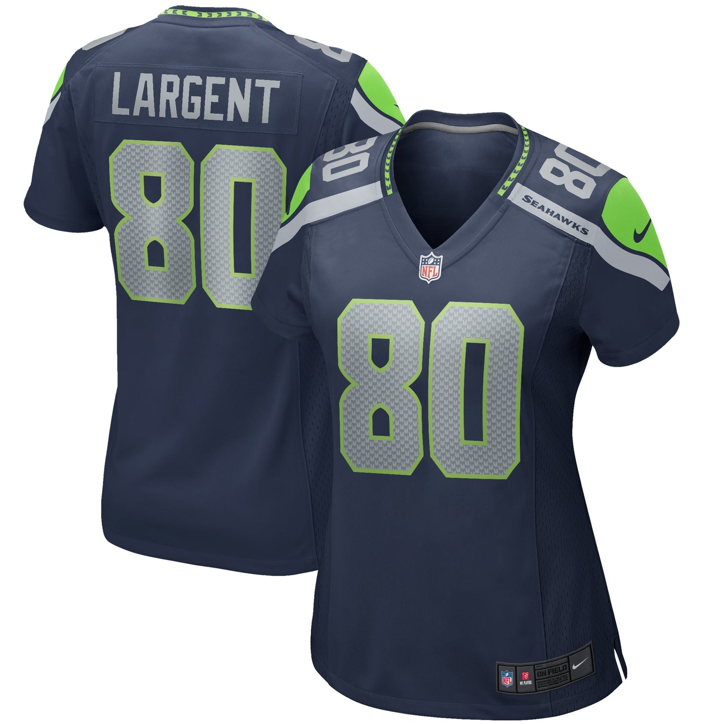 Seattle Seahawks Steve Largent College Navy Game Retired Player Jersey JS1842