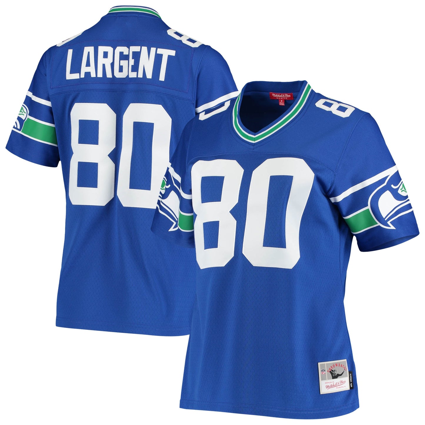 Seattle Seahawks Steve Largent Mitchell & Ness Royal 1985 Legacy Jersey JS5097